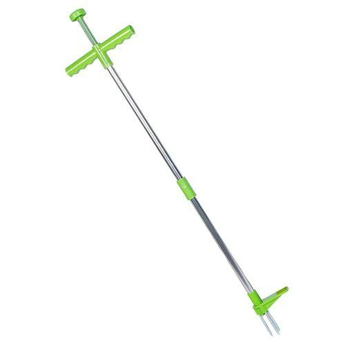 Fresh Fab Finds Weed Puller Twister Stand Up Root Removal Hand Tool 3 Claws Aluminum Grass Manual Remover 38.98" Long Handle With Foot Pedal 1