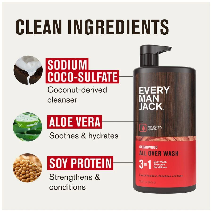 Every Man Jack All Over Wash Cedarwood 7