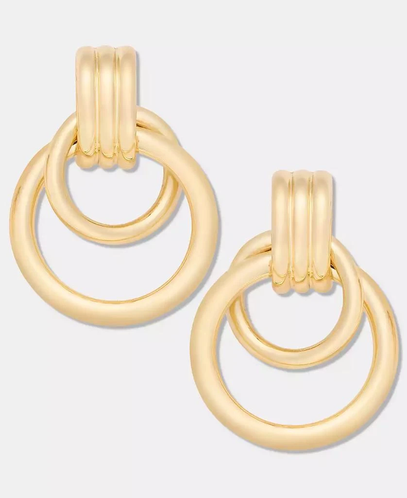 On 34th Gold-Tone Doorknocker Drop Earrings, Macy
s Exclusive 2