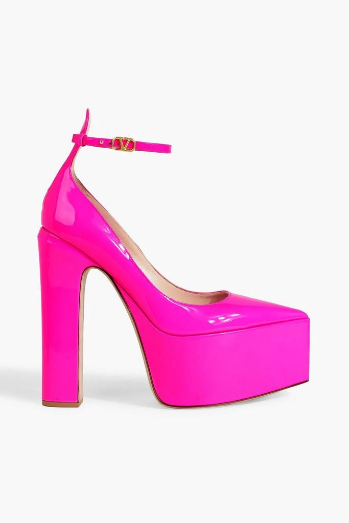 Valentino Tan-Go patent-leather platform pumps 1