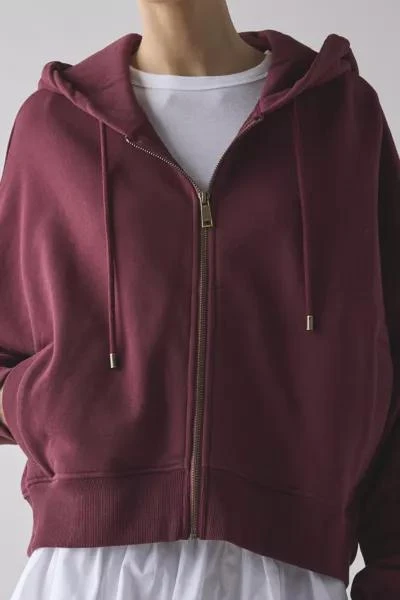 The Upside THE UPSIDE Ryder Jude Cropped Zip-Up Hoodie Sweatshirt 3