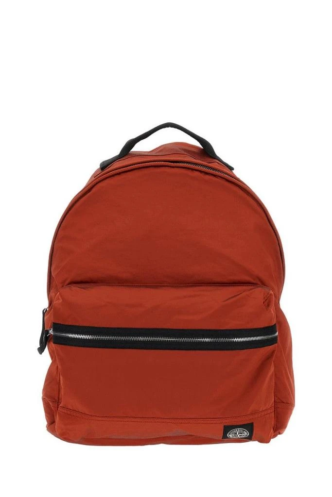 Stone Island Red Backpack With Adjustable Straps