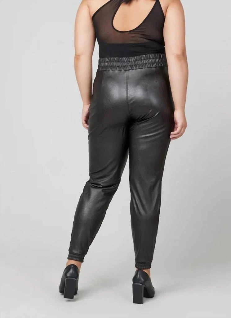 SPANX Leather-Like Jogger In Black 3