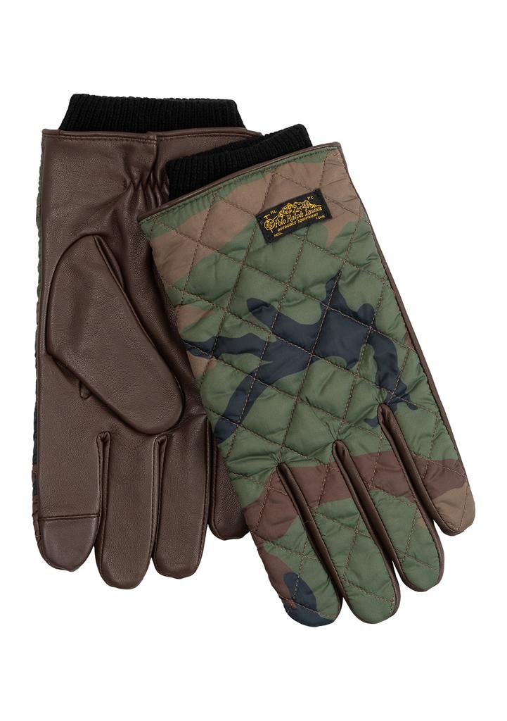 Ralph Lauren Camo Quilted Field Touch Gloves