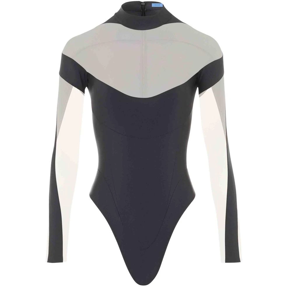 Mugler Illusion neckline bodysuit 1