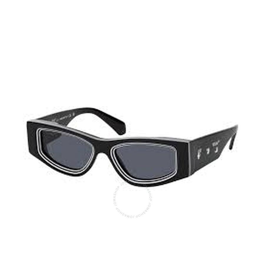 Off-White Andy Dark Grey Irregular Unisex Sunglasses OERI047 1007 53