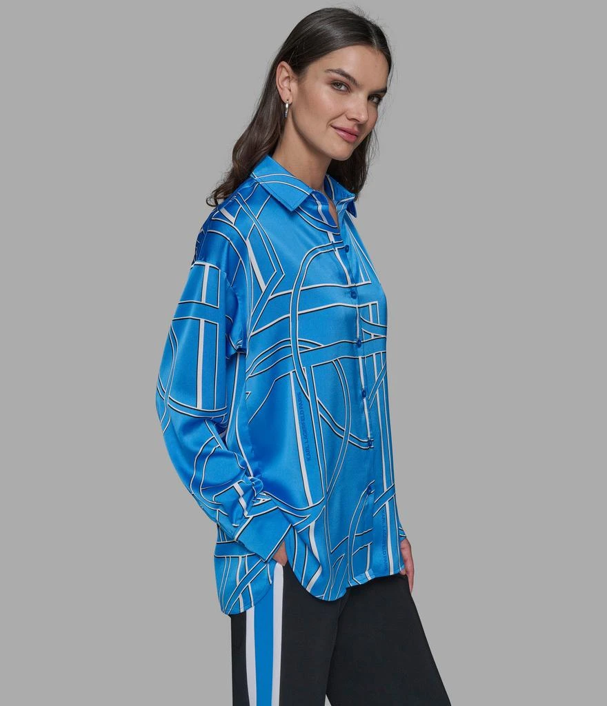 Karl Lagerfeld Paris SILKY BUTTON DOWN BLOUSE 3