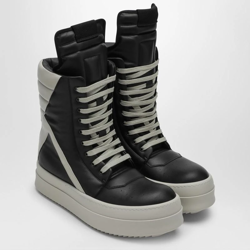 Rick Owens Geobasket black/pearl grey high sneaker 2