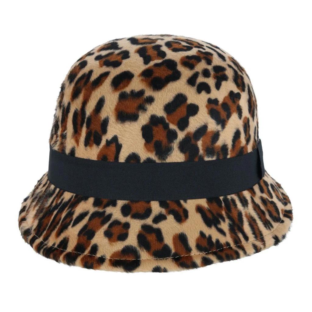 Epoch Hats Company Women's Leopard Print Cloche Hat with Grosgrain band 1