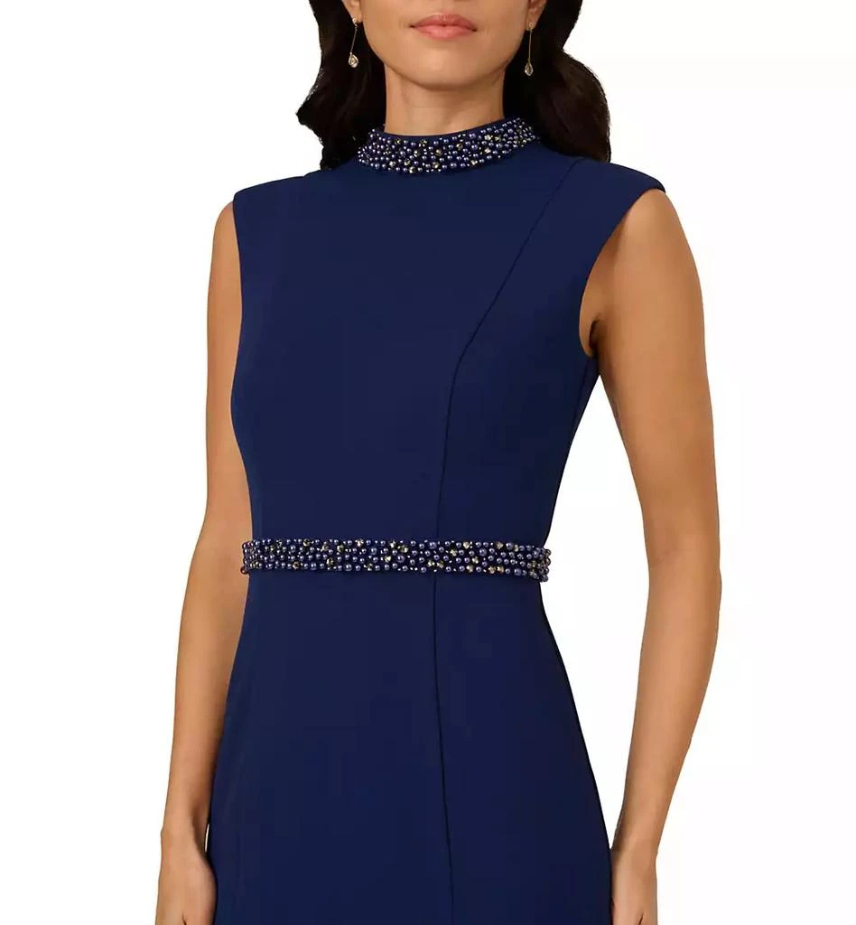 Adrianna Papell Women's Mock-Neck Knit Mermaid Dress 4