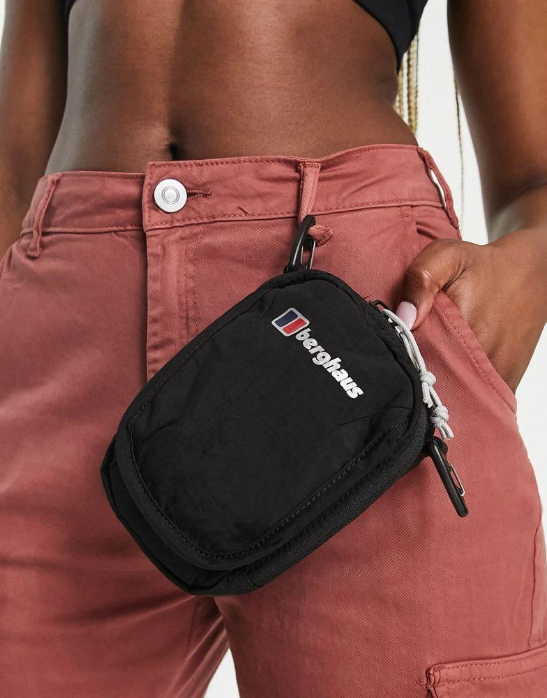 Berghaus Berghaus logo cross body flight bag in black 2
