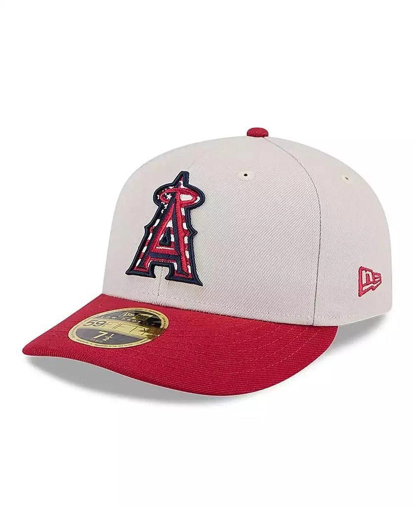 New Era Men's Red Los Angeles Angels 2024 Fourth of July Low Profile 59FIFTY Fitted Hat 2