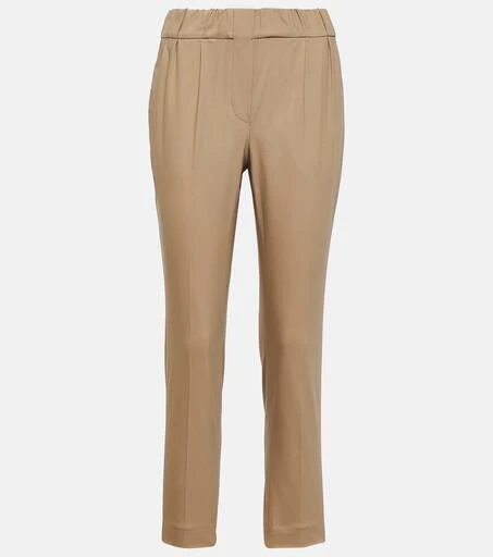Brunello Cucinelli Cotton-blend twill chinos 1