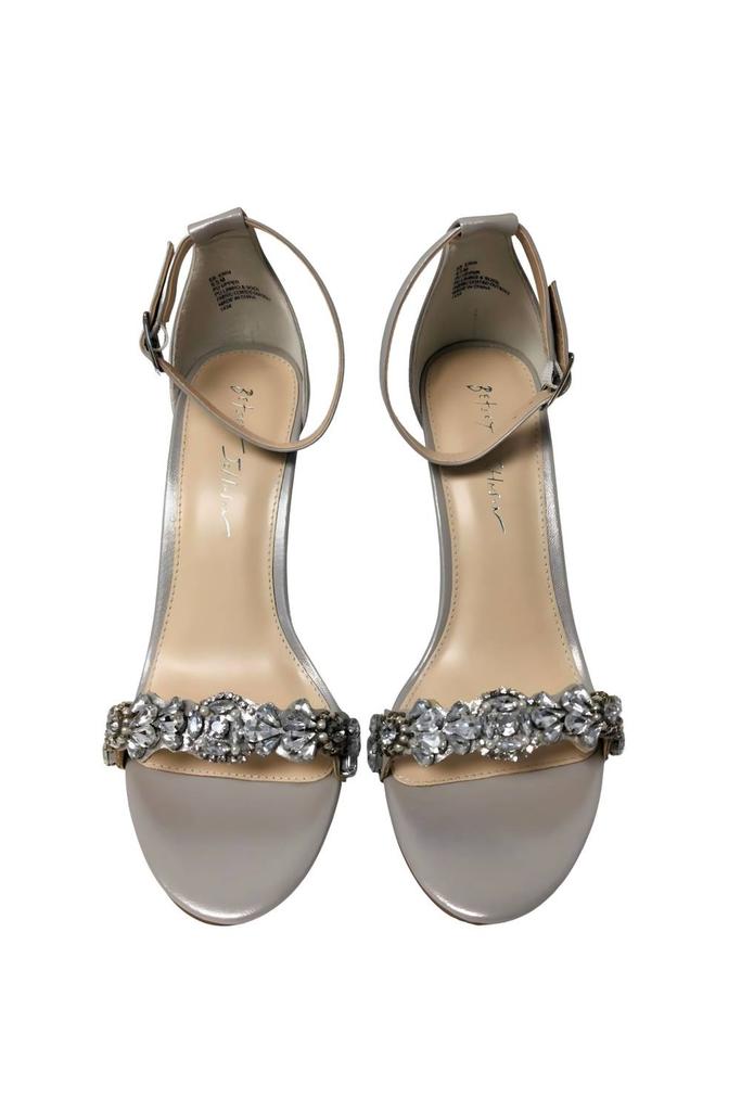 Betsey Johnson Erin Sandals In Silver