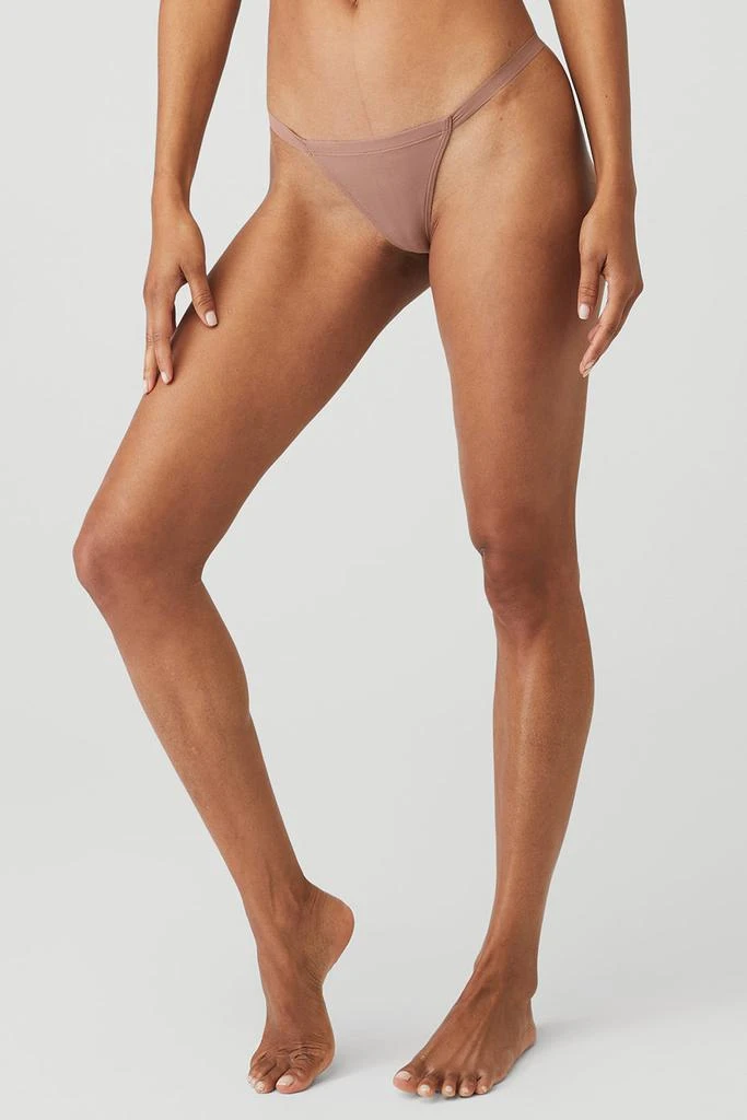 Alo Airbrush Invisible String Thong - Smoky Quartz 1