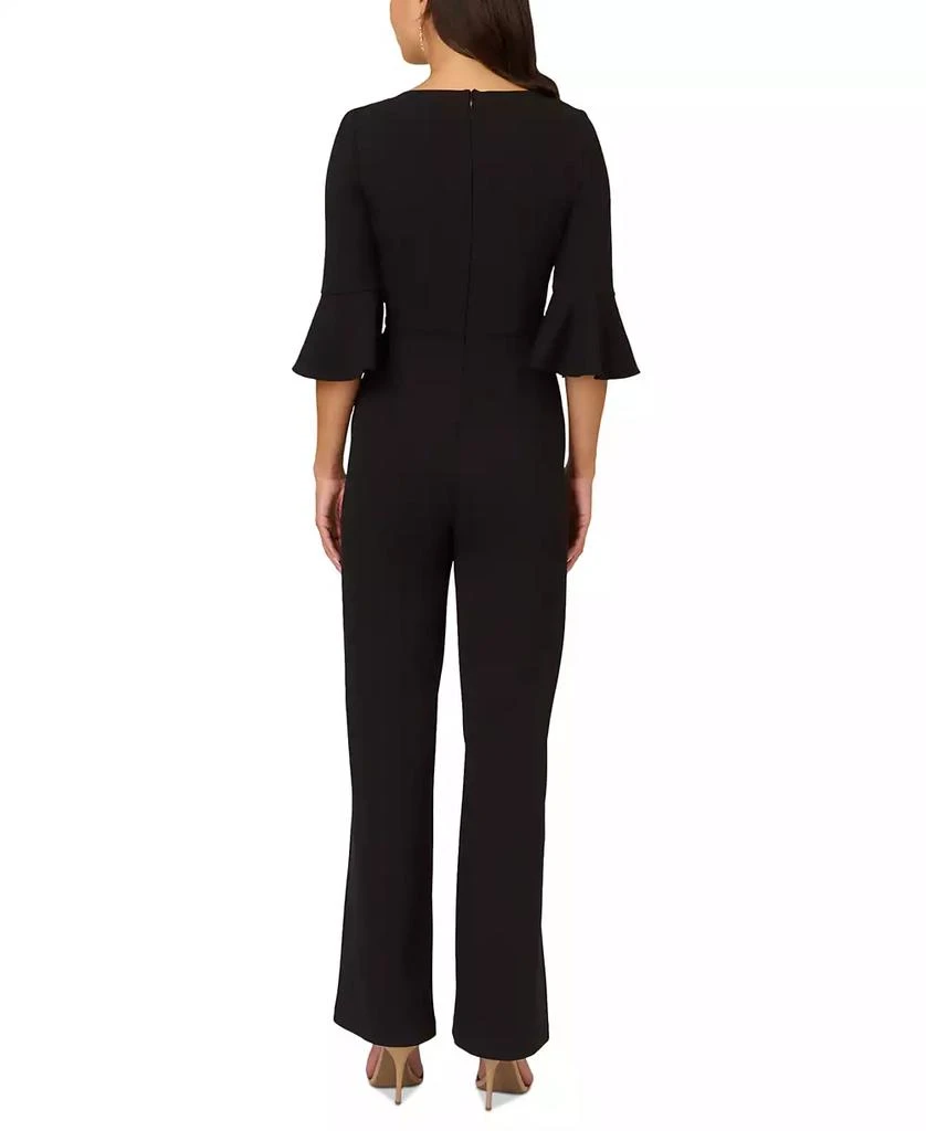 Adrianna Papell Women's Tie-Front Bell-Sleeve Jumpsuit 2
