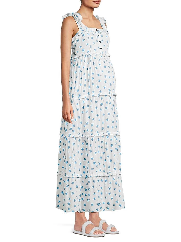 Nom Maternity Mara Floral Tiered Maxi Dress 4