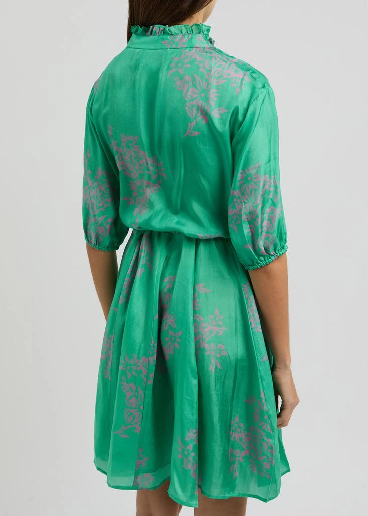 Hannah Artwear Gaia printed silk-satin mini dress 3