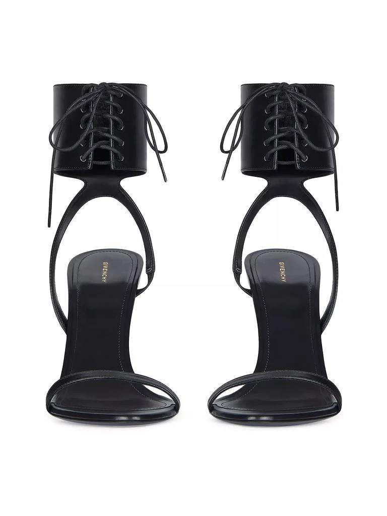 Givenchy 4G Liquid Lace-Up Heeled Sandals 3