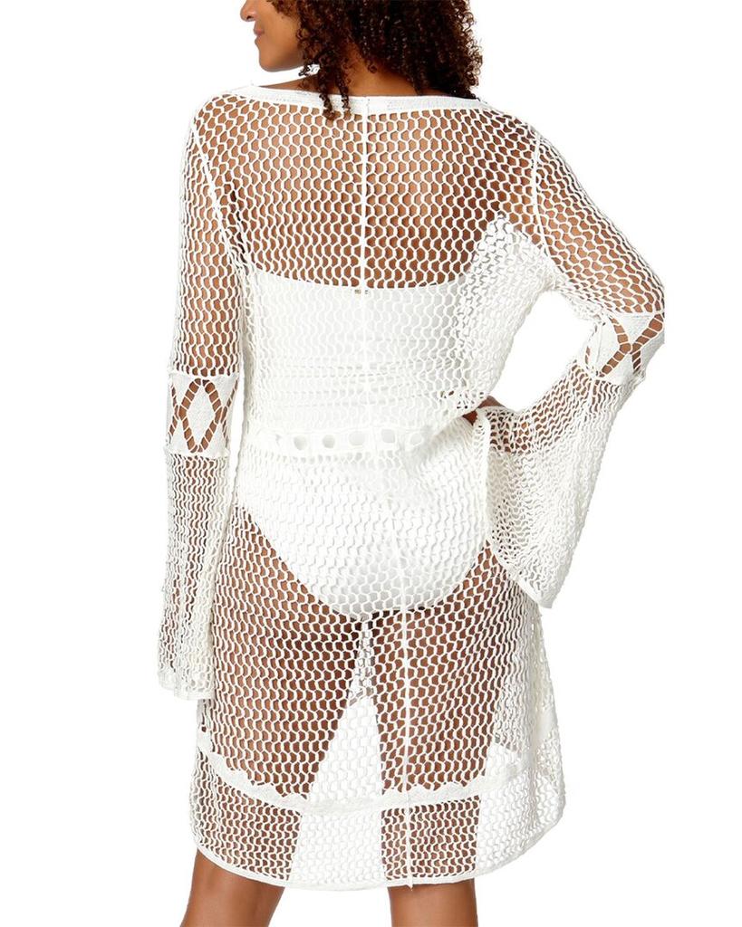 Ibiza IBIZA High Low Crochet Cover-Up Dress