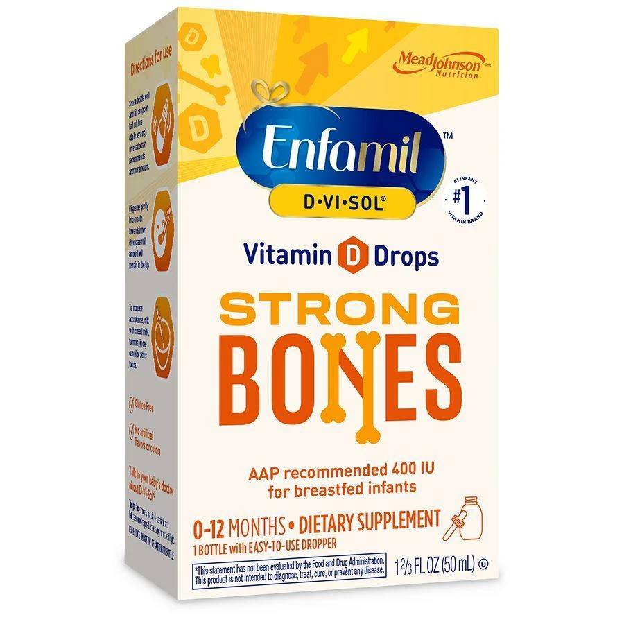 Enfamil D-Vi-Sol Vitamin D Supplement Drops for Infants Bottle 1