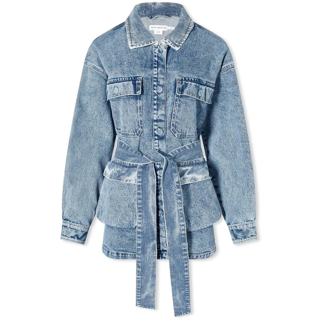 Good American Good American Uniform Denim Cargo Jacket 1