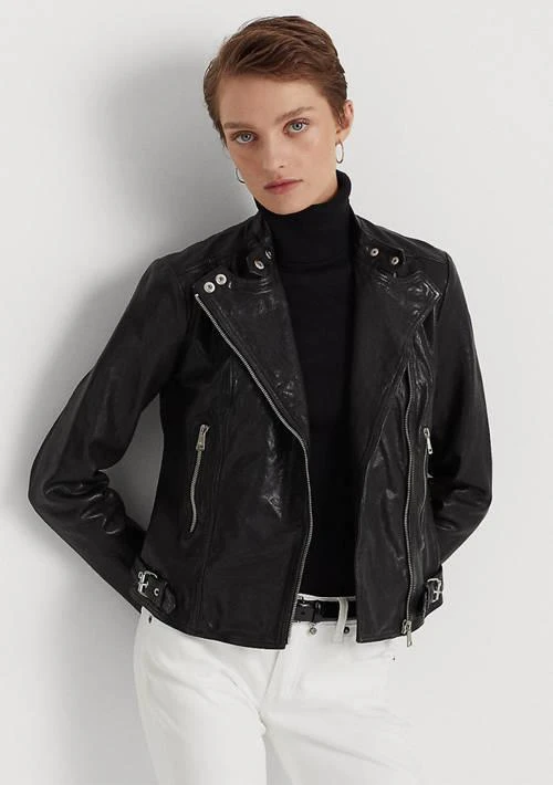 Ralph Lauren Ralph Lauren Leather Moto Jacket 1