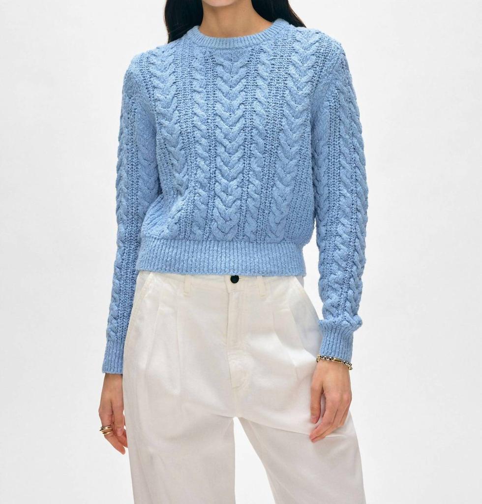 White + Warren White + Warren - Cotton Slub Cable Crew