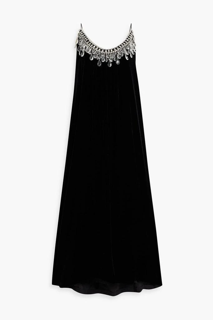 Zimmermann Crystal-embellished velvet midi dress
