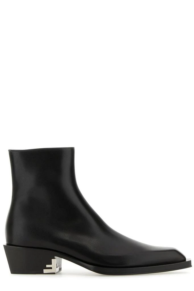 Fendi Fendi Squared Tapered Toe Ankle Boots 1