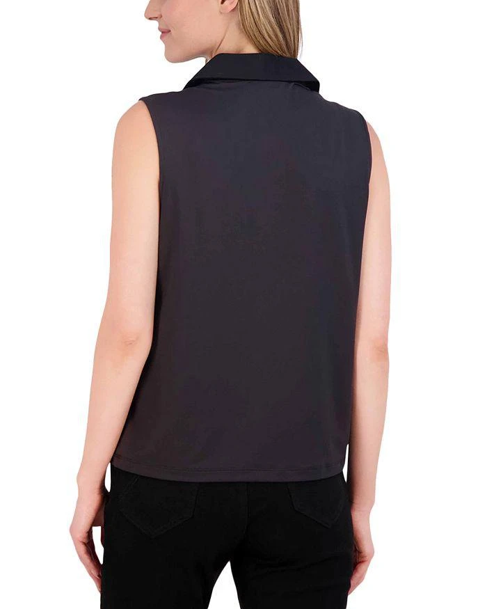 FOXCROFT Ricki Mixed Media Top 2