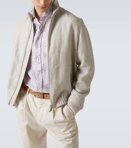 Brunello Cucinelli Printed linen shirt 5