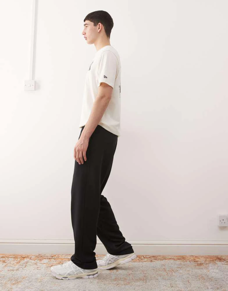 New Era New Era straight leg joggers in black 3
