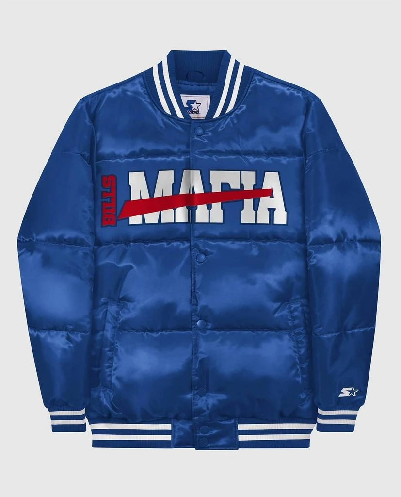 Starter Men's Buffalo Bills Mafia Bronx Bubble Jacket In Blue 1
