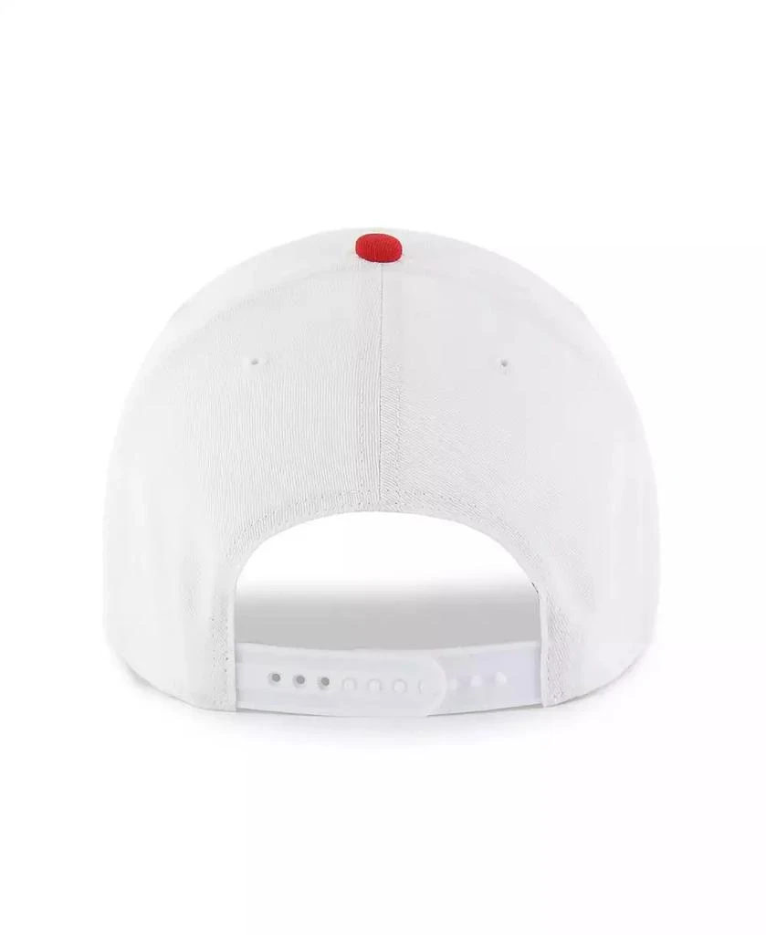 47 Brand Men's White Ohio State Buckeyes Gridiron Clean Up Adjustable Hat 3