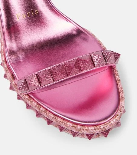 Christian Louboutin Pyraclou 110 leather espadrilles 6