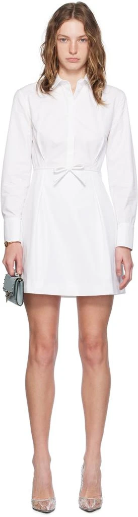 Valentino White Compact Minidress 1