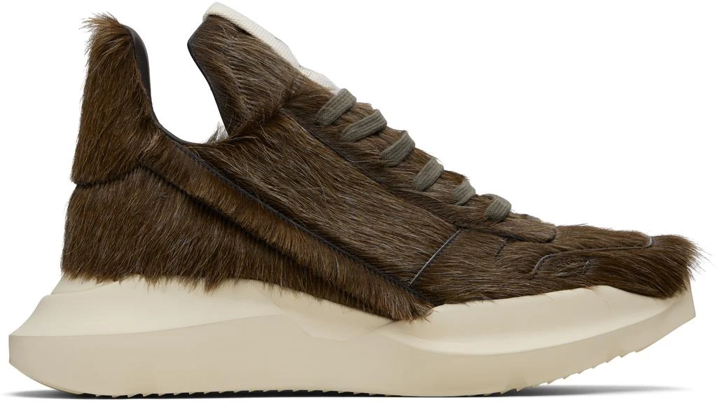Rick Owens Brown Concordians Geth Runner Sneakers 1