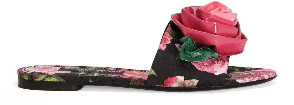 Dolce & Gabbana Printed brocade mules 2