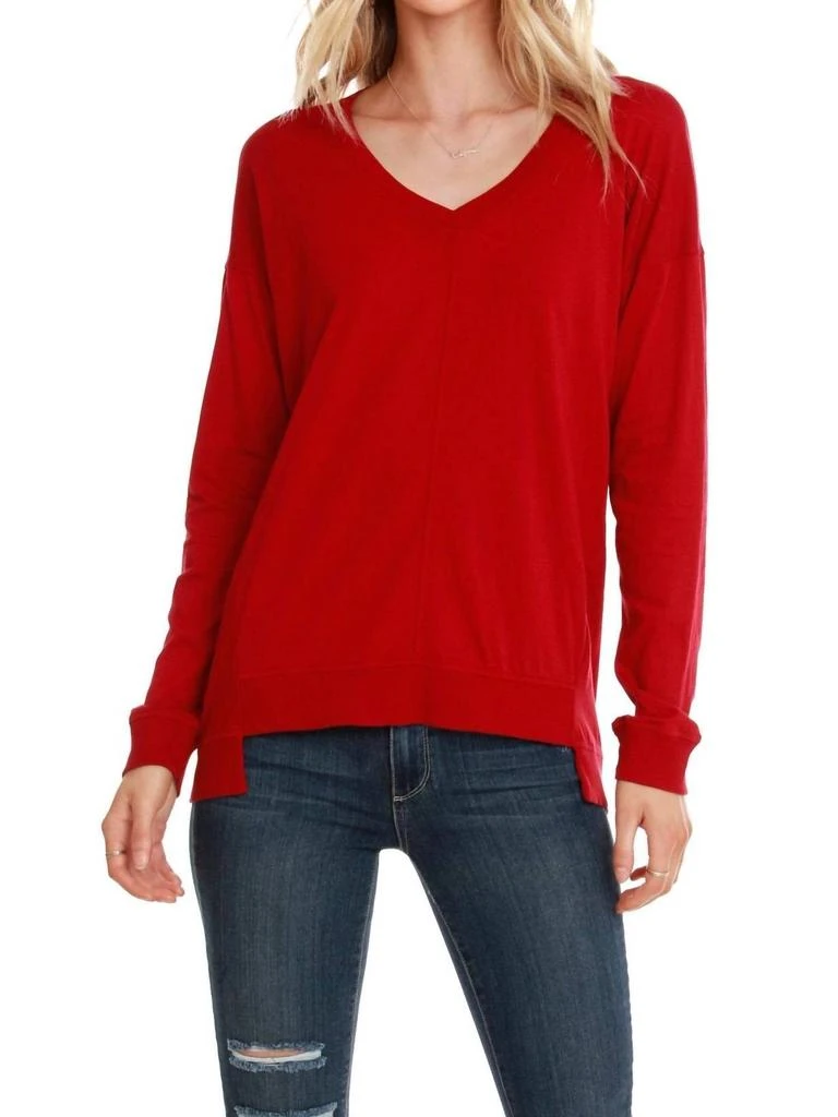 Bobi Bobi - Rib Mix Step Hem Tee 1