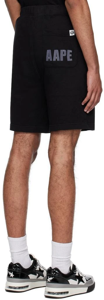 AAPE by A Bathing Ape Black Patch Shorts 3