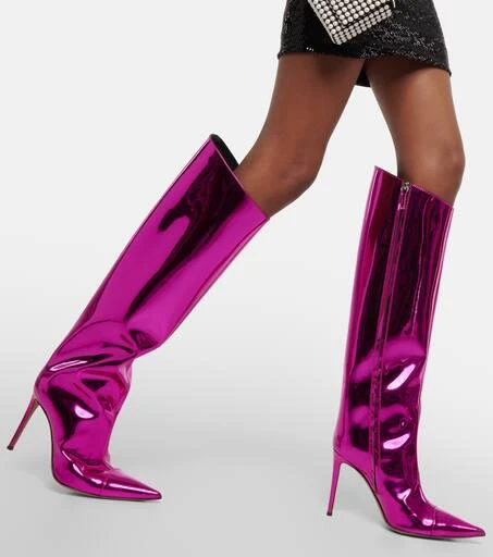 Alexandre Vauthier Metallic over-the-knee boots 4