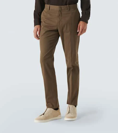 Zegna Cotton-blend chinos 3