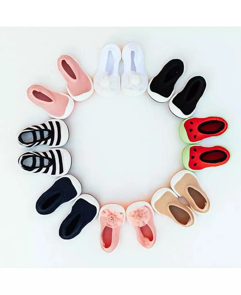 Komuello Infant Boy Girl First Walk Sock Shoes Flat Navy 10