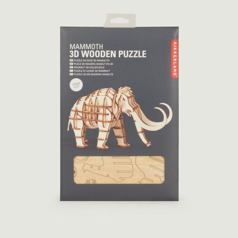 Kikkerland Mammoth 3D Puzzle Wood KIKKERLAND