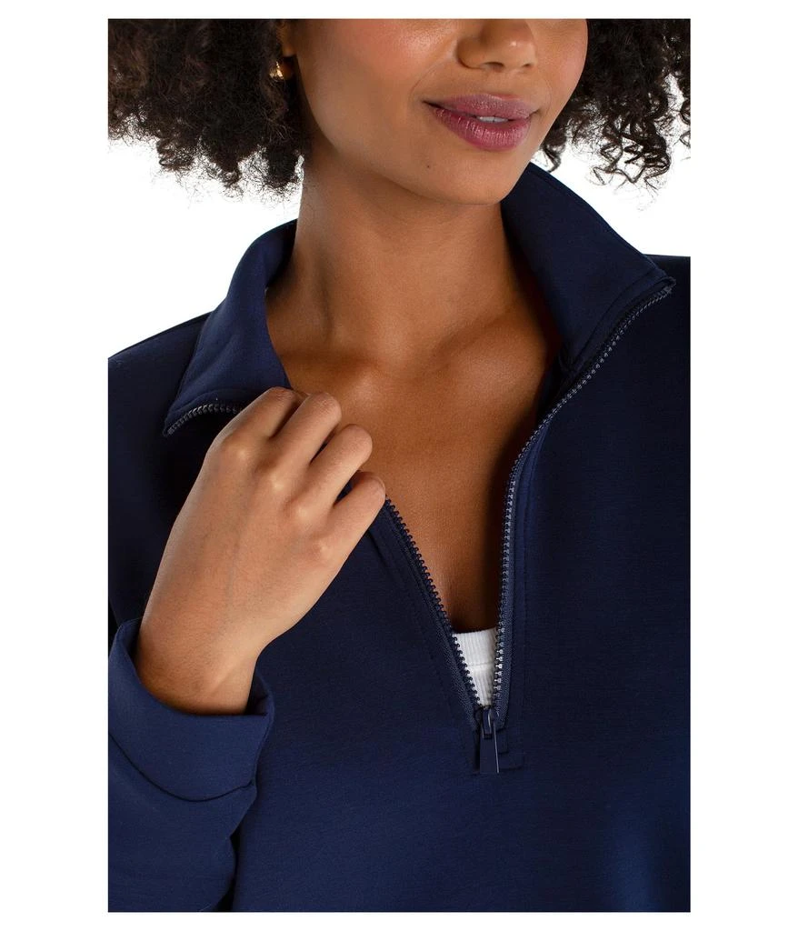 Liverpool Los Angeles Plush Comfor Half Zip Popover Long Sleeve Sweater 3