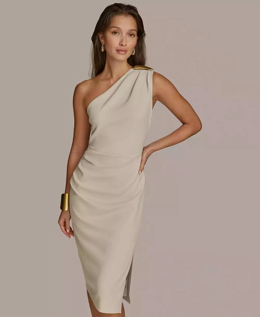 Donna Karan Women's Asymmetric-Neck Sheath Dress 3