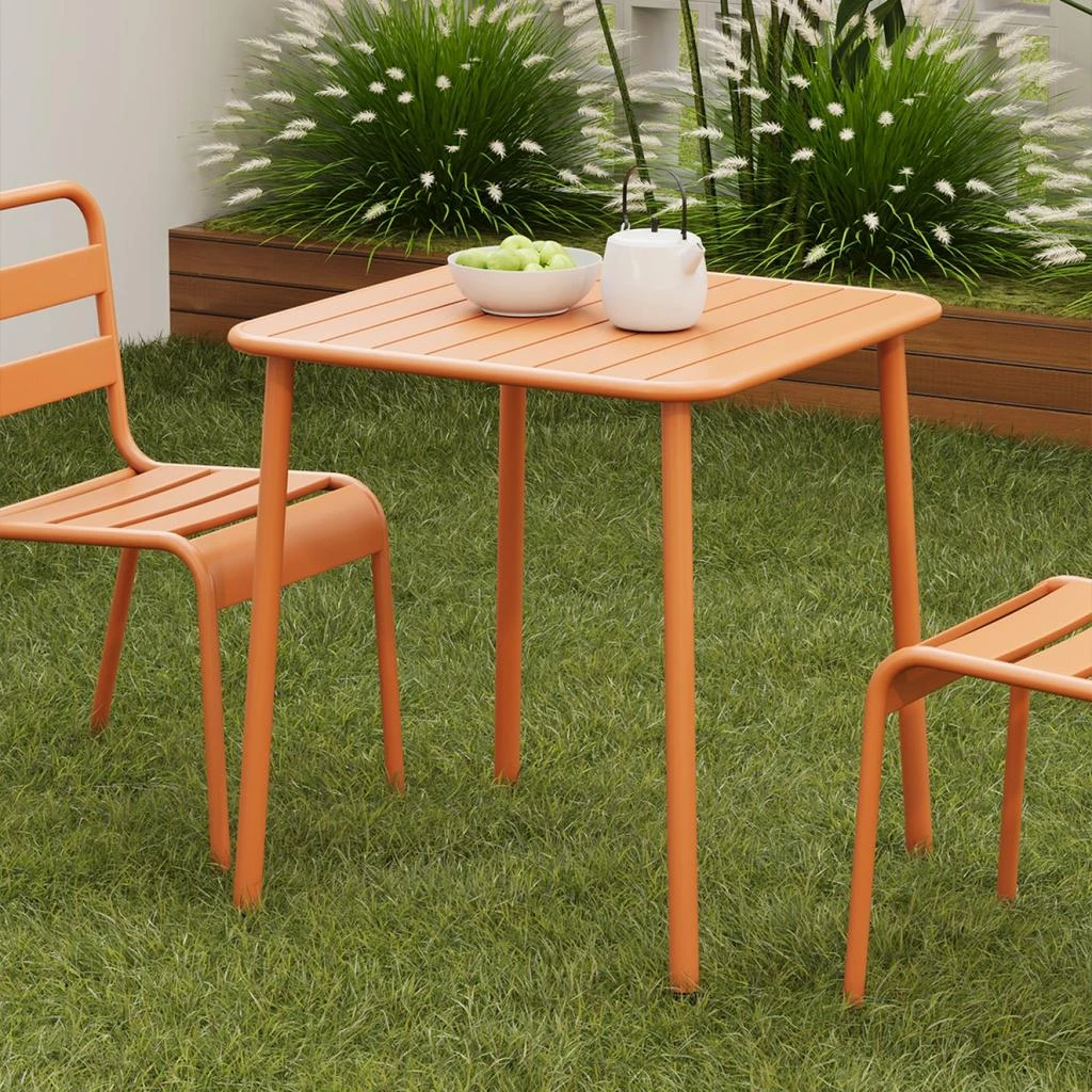 Streamdale Furniture Streamdale Sera Red Square Outdoor Table 4