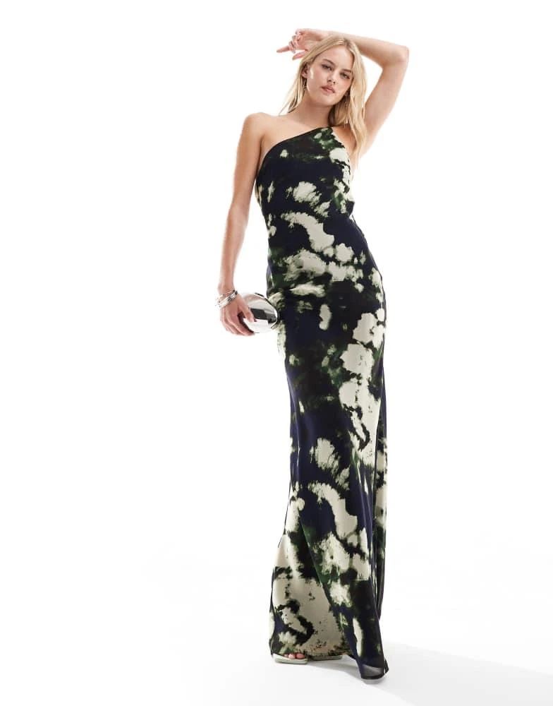 asos design tall maxi dress ASOS DESIGN Tall cami satin bust overlay chiffon maxi dress in chocolate
