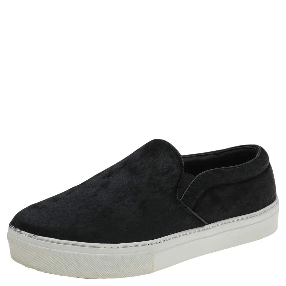 Celine Celine Black Pony Hair Slip On Sneakers Size 40 1